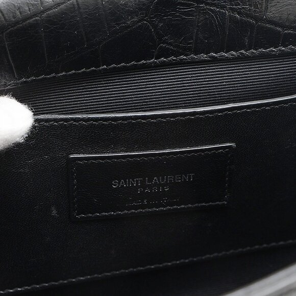 YVES SAINT LAURENT Black Leather Shoulder Bag - Picture 8 of 9